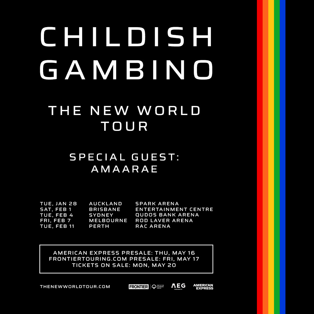 Childish Gambino announces a massive global tour with dates in